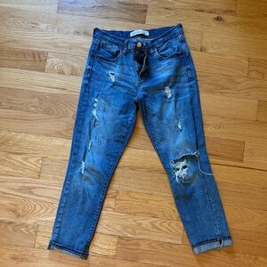 GAP Distressed Ankle Jeans